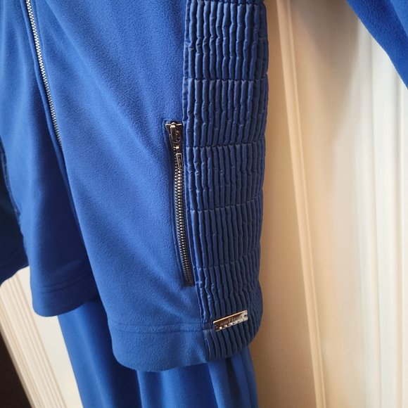Airfield 2 pc Cobalt Blue Fleece jacket and pants - Picture 3 of 16
